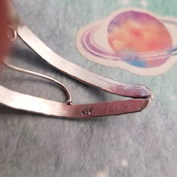 Big 925 Labradorite Cuff Bracelet - Picture 5 of 6